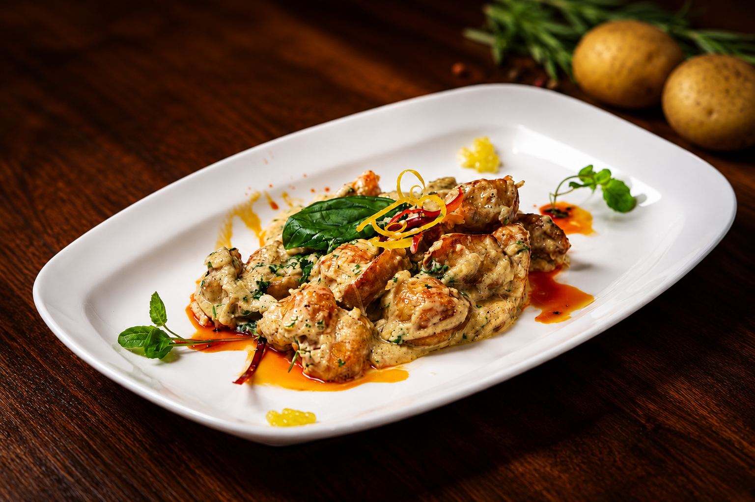 Garlic butter shrimp