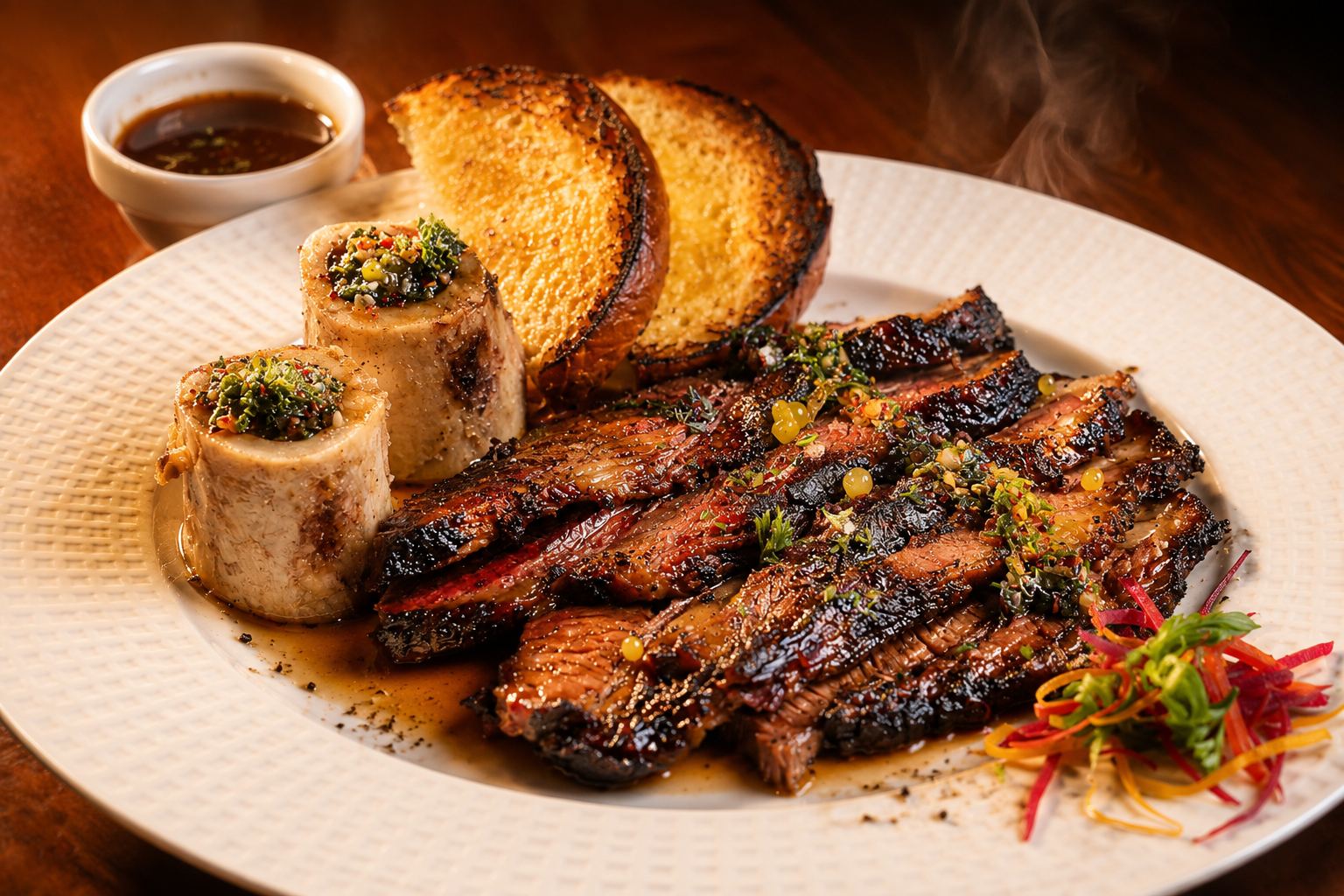 Beef Brisket braised with mash and vegetables