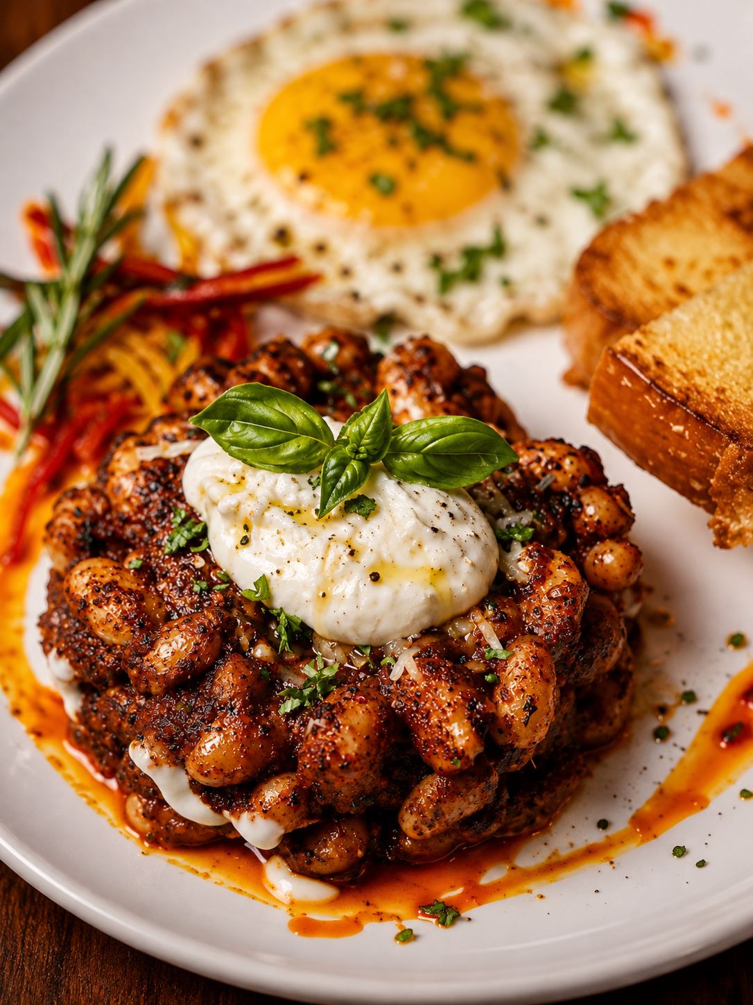 White bean and burrata tartare